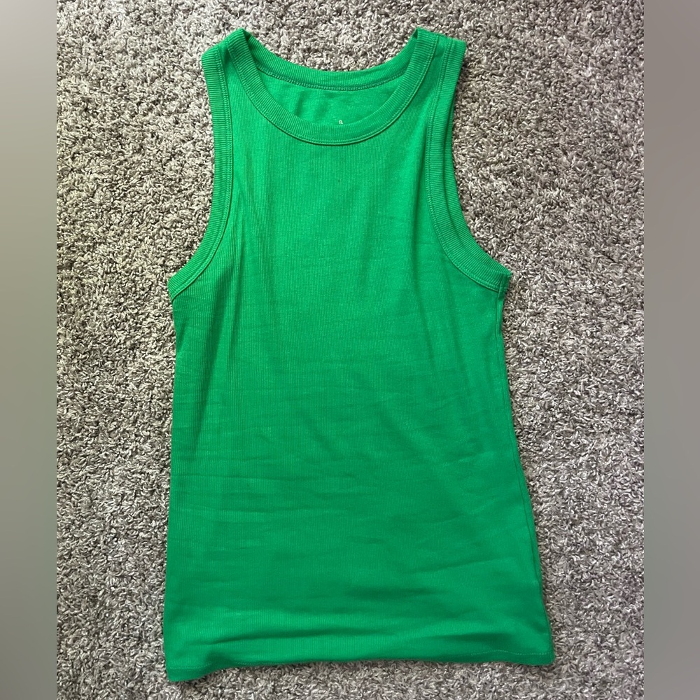 Target size medium green tank never worn